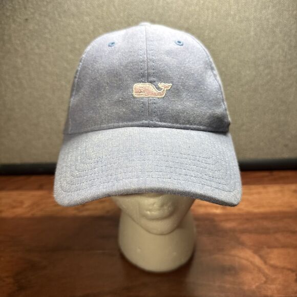 Vineyard Vines Light Blue Classic Whale Logo Adjustable Hat Cap - Picture 1 of 5